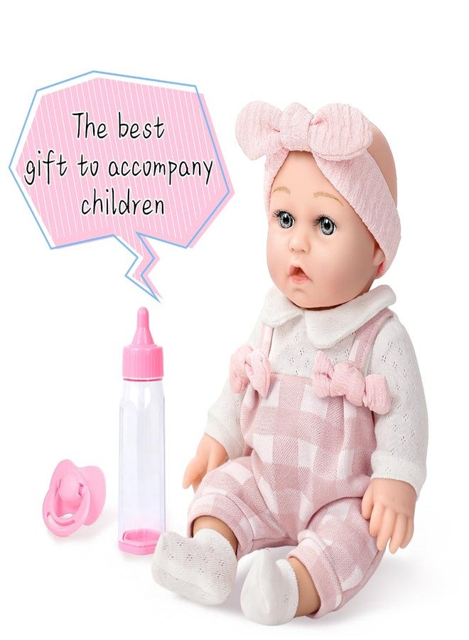 BDDOLL 12'' Baby Doll and Clothes Accessories Playset with Feeding Bottle Pacifier First Baby Dolls for Toddlers 36 Months and Up - Image 5